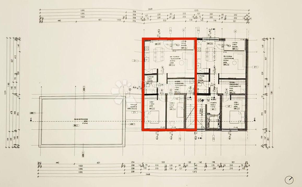 Stanovanje Centar, Velika Gorica, 64m2