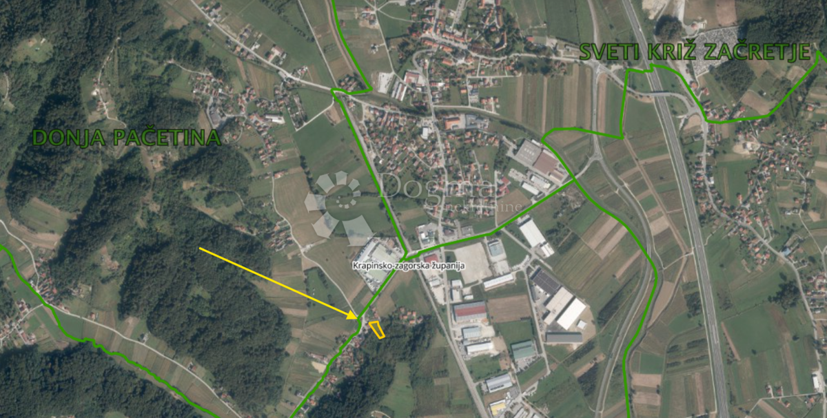 Zazidljivo zemljišče Pustodol Začretski, Sveti Križ Začretje, 1.921m2