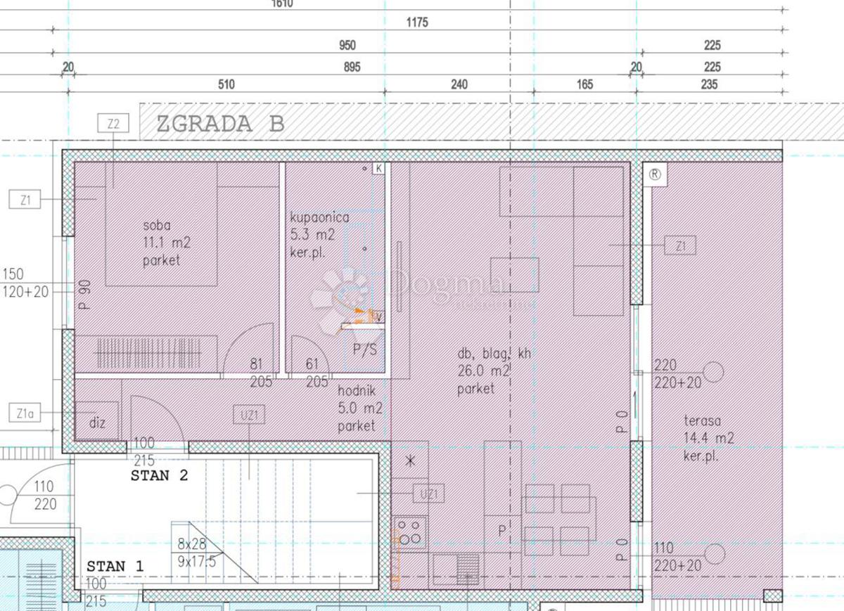 Stanovanje Centar Ivanić-Grad, Ivanić-Grad, 74,87m2