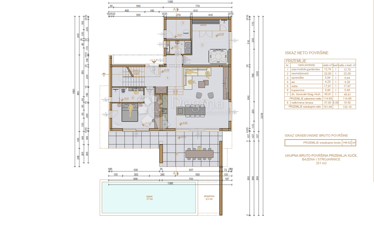 Hiša Labin, 240,10m2