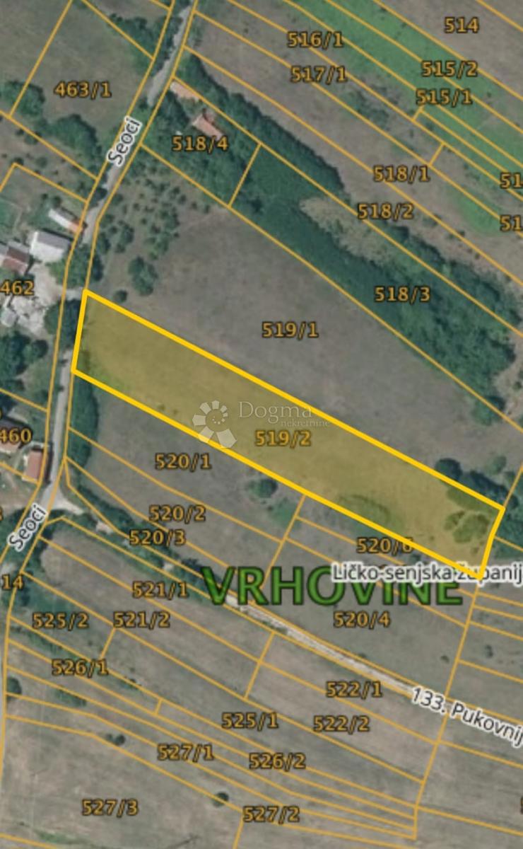 Zazidljivo zemljišče Vrhovine, 5.596m2