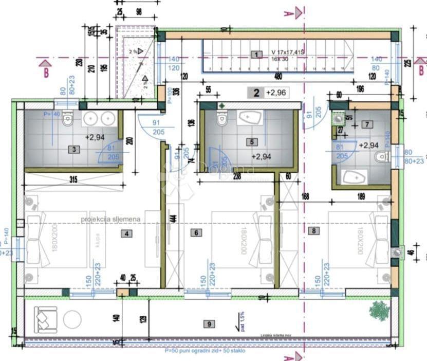 Hiša Monteserpo - Komunal, Pula, 150m2