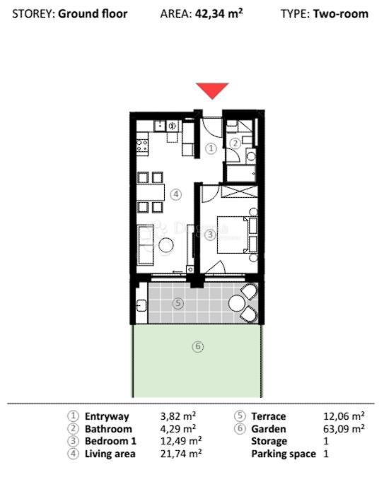 Stanovanje Umag, 66,90m2