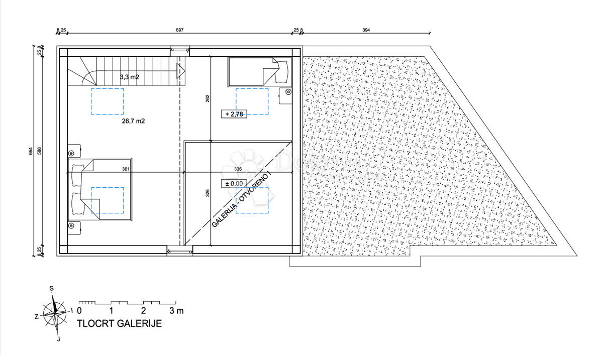Zazidljivo zemljišče Brodarica, Šibenik - Okolica, 381m2