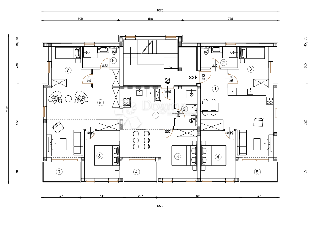 Stanovanje Šikići, Pula, 38,32m2