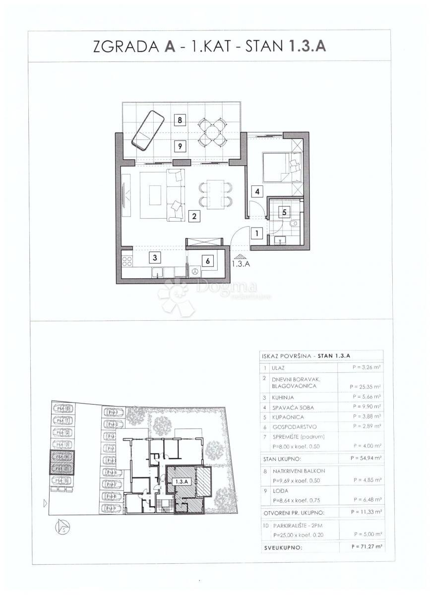 Stanovanje Vabriga, Tar-Vabriga, Vabriga, Tar, 58,18m2