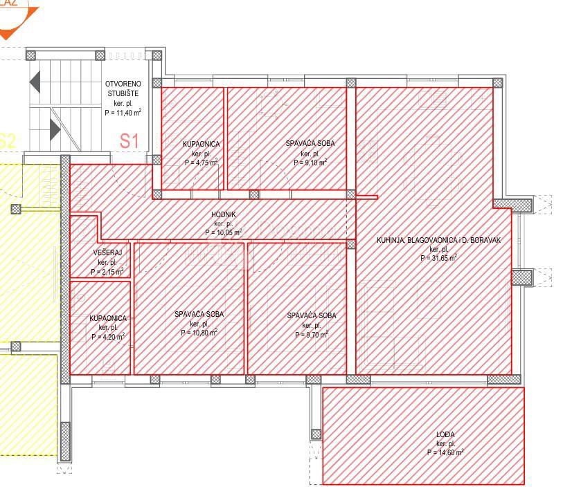 Stanovanje Diklo, Zadar, 133,62m2