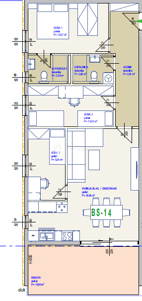 NOVOGRADNJA SEGET DONJI, 3-SOBNO STANOVANJE (BS-14) – 200m OD MORJA!