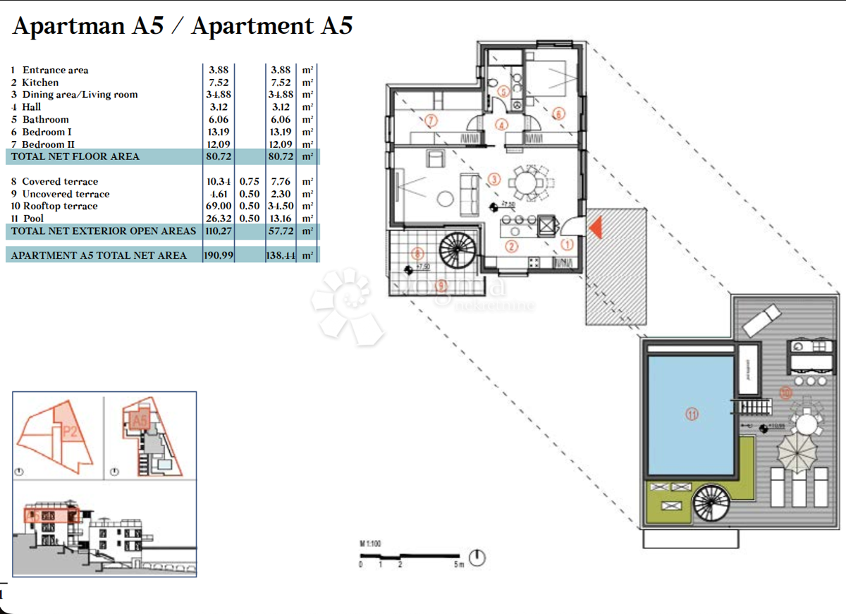 Stanovanje Primošten, 147m2