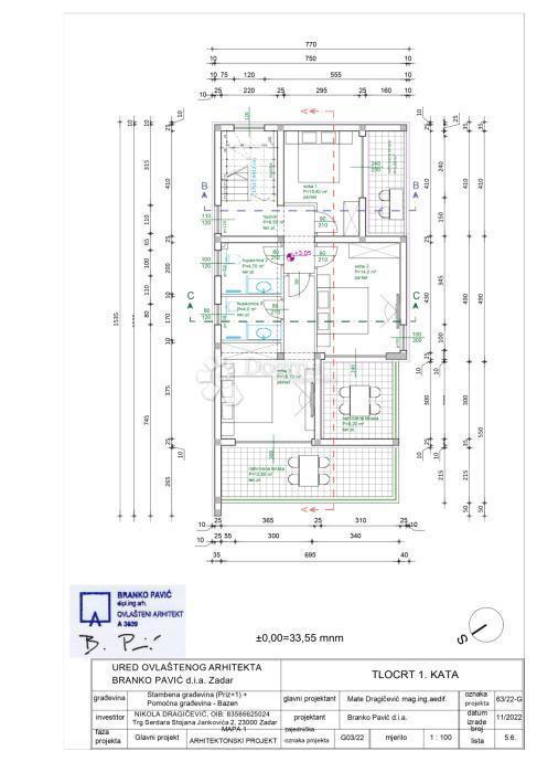 Hiša Rtina, Ražanac, 191,70m2