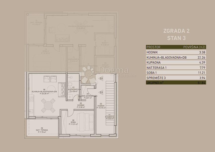 Stanovanje Poreč, 99m2