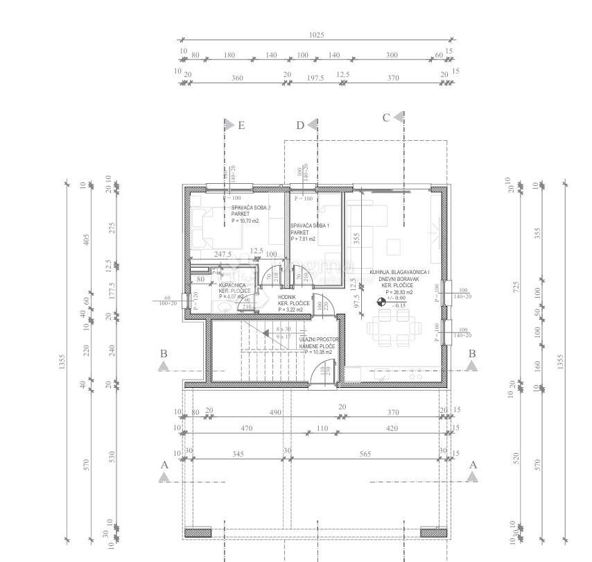 Stanovanje Petrčane, Zadar - Okolica, 72,16m2