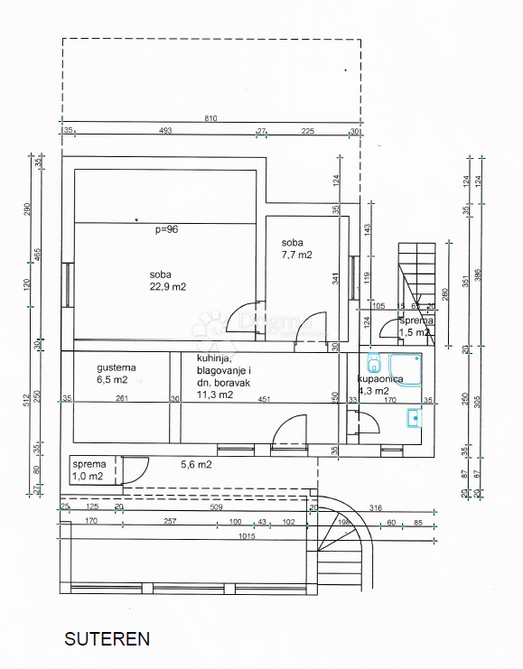 Hiša Kaprije, Šibenik - Okolica, 180m2