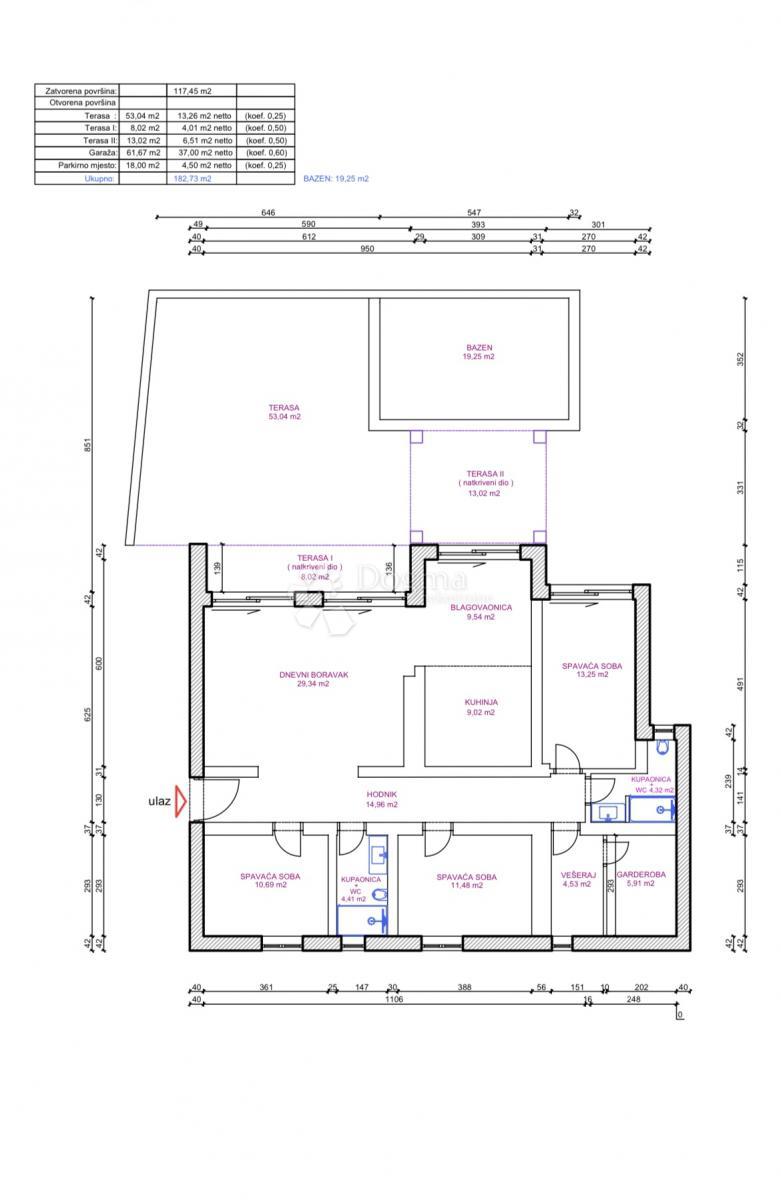 Hiša Ražanj, Rogoznica, 246,67m2