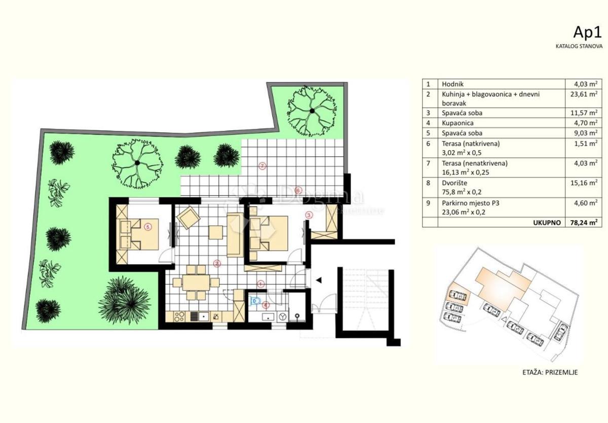 Stanovanje Murter, 91,06m2
