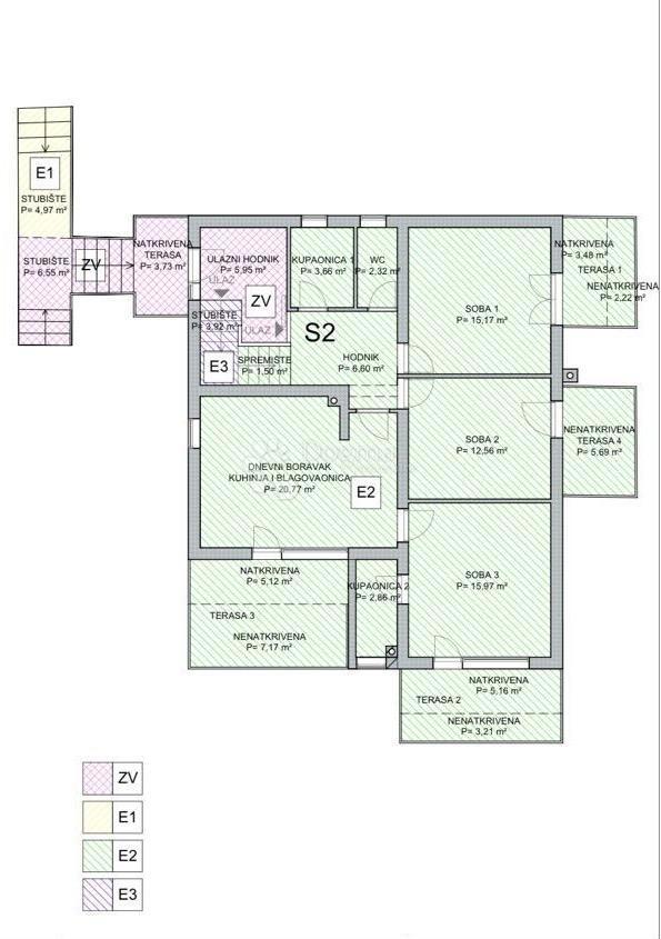 Stanovanje Borik, Zadar, 102,66m2