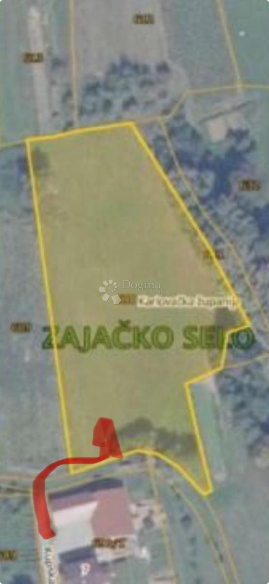 Zazidljivo zemljišče Zajačko Selo, Ozalj, 1.200m2