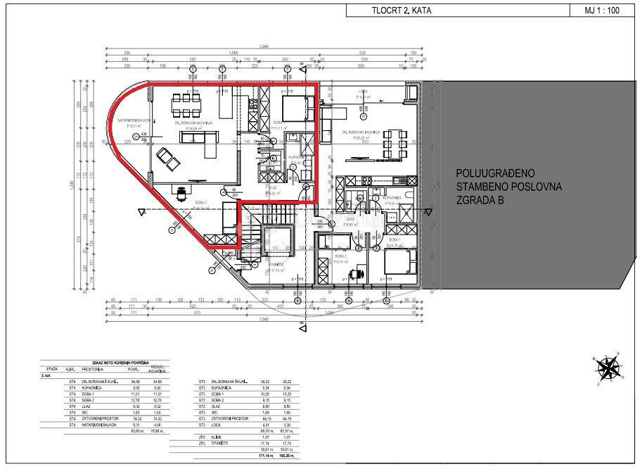 Stanovanje Tar, Tar-Vabriga, 64,57m2