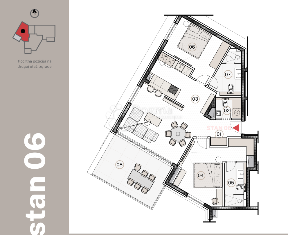 Stanovanje Jesenice, Dugi Rat, 96,79m2