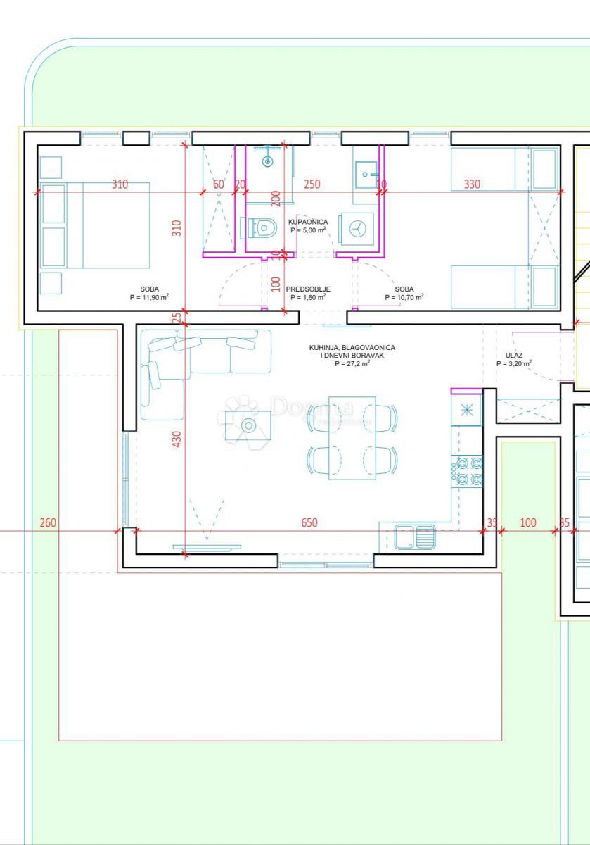 Stanovanje Plovanija, Zadar, 85,71m2