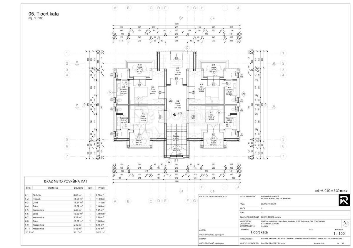 Zazidljivo zemljišče Neviđane, Pašman, 1.157m2