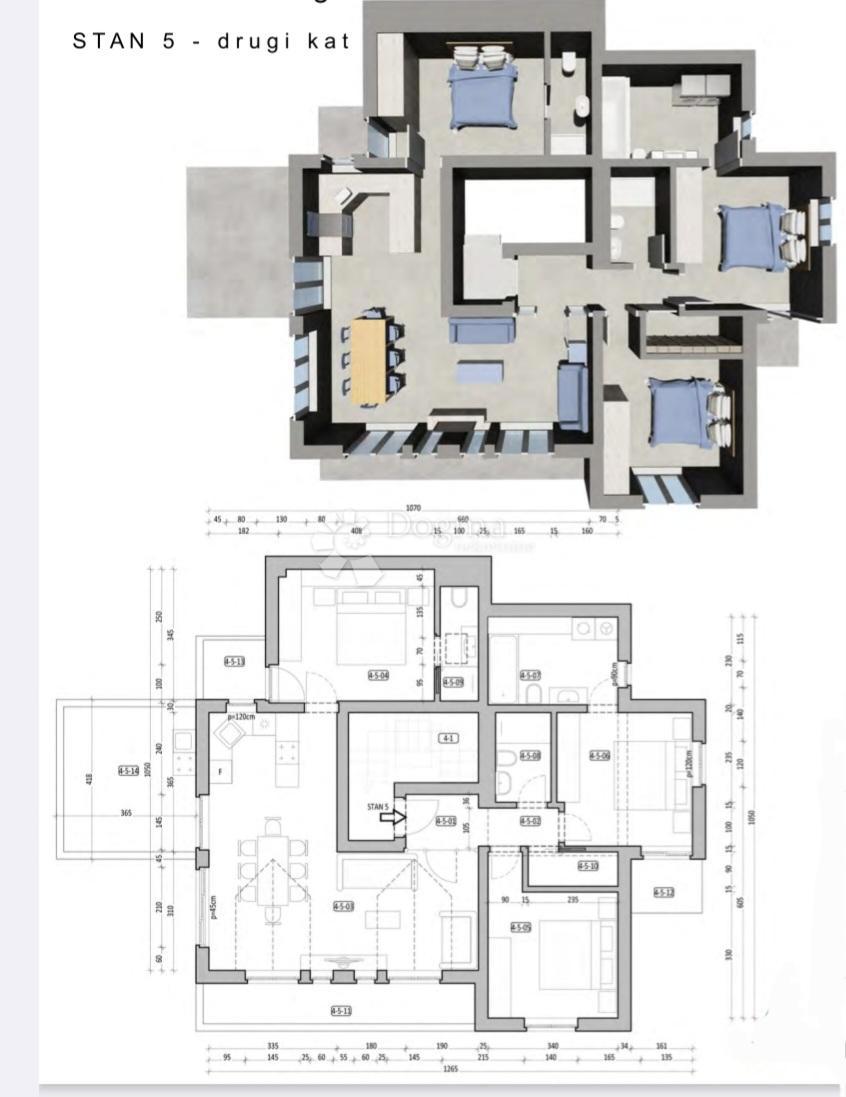 Stanovanje Mlini, Župa Dubrovačka, 90,93m2