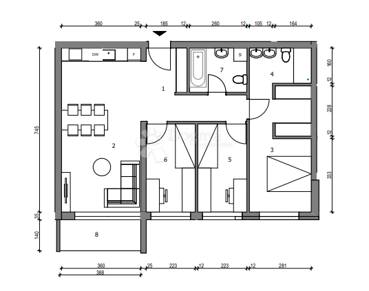 Stanovanje Sloboština, Novi Zagreb - Istok, 80,72m2
