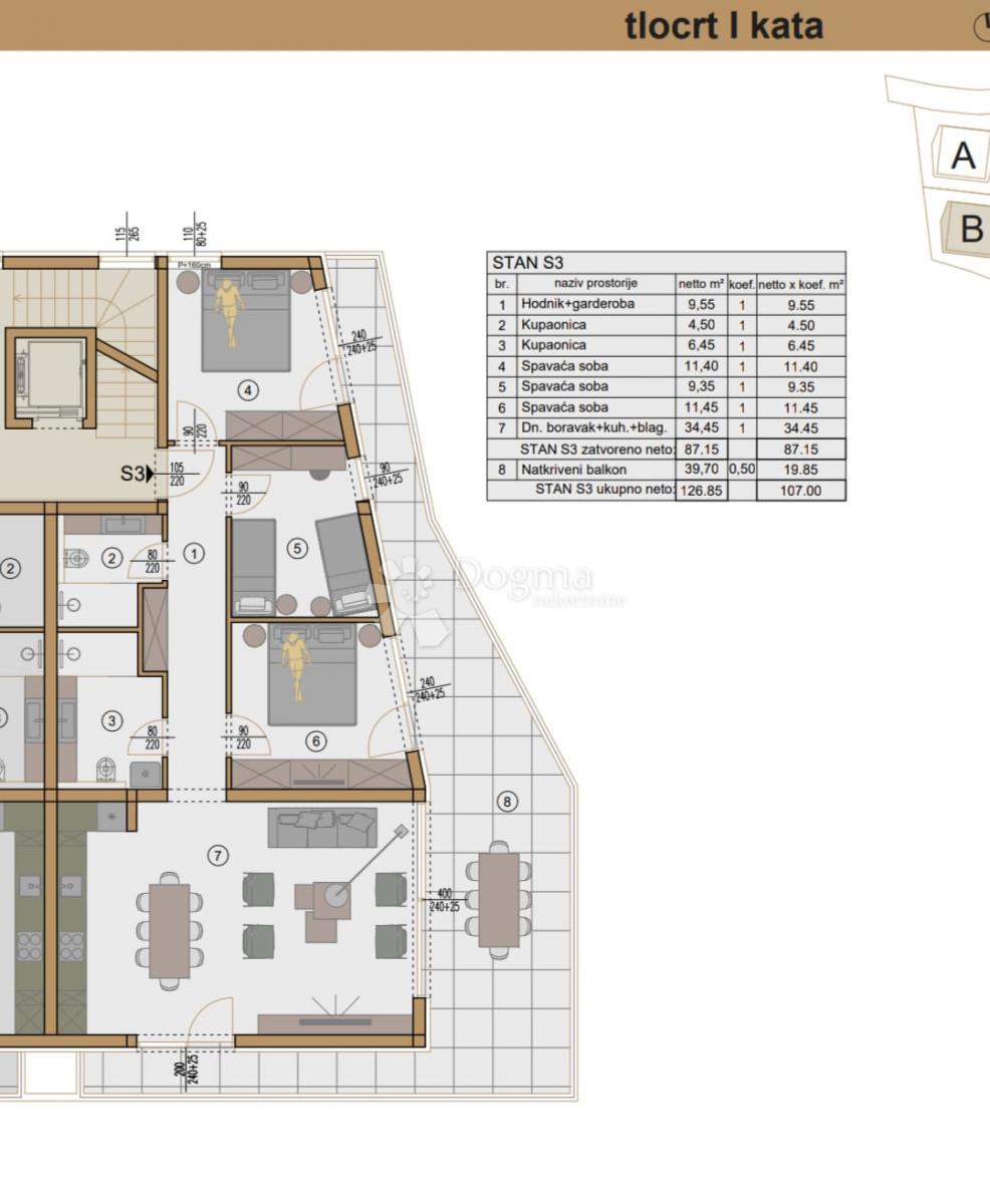 Stanovanje Pješčana Uvala, Medulin, 150,07m2