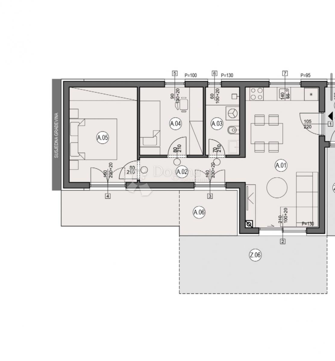 Stanovanje Valmade, Pula, 50,91m2