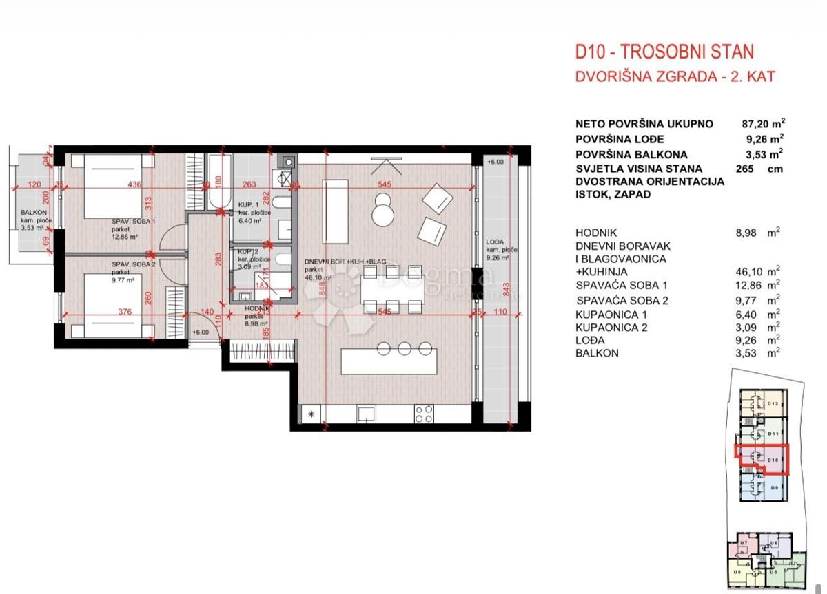 Stanovanje Laščina, Maksimir, 102,86m2