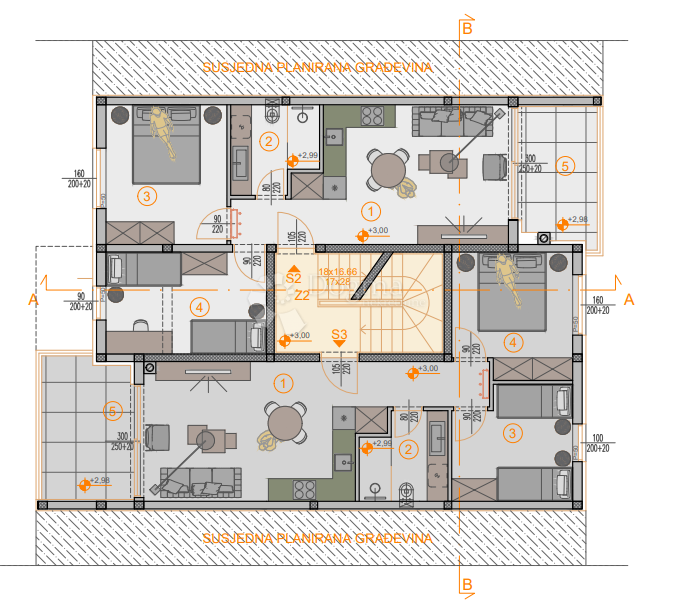Stanovanje Štinjan, Pula, 66,27m2