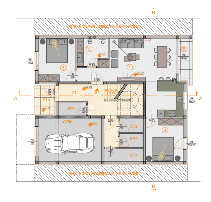 Stanovanje Štinjan, Pula, 66,27m2