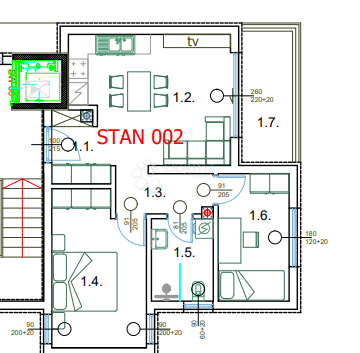 Stanovanje Centar, Pula, 58,65m2