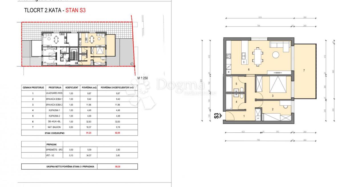 Stanovanje Centar, Velika Gorica, 95,63m2