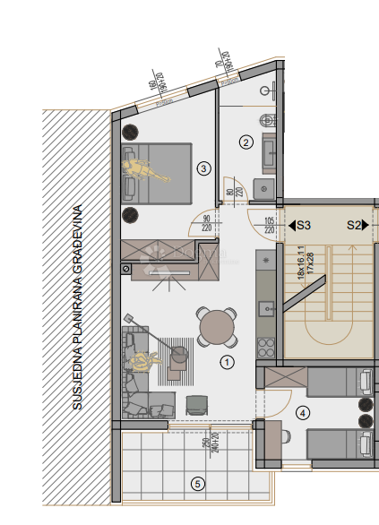 Stanovanje Centar, Pula, 77,88m2