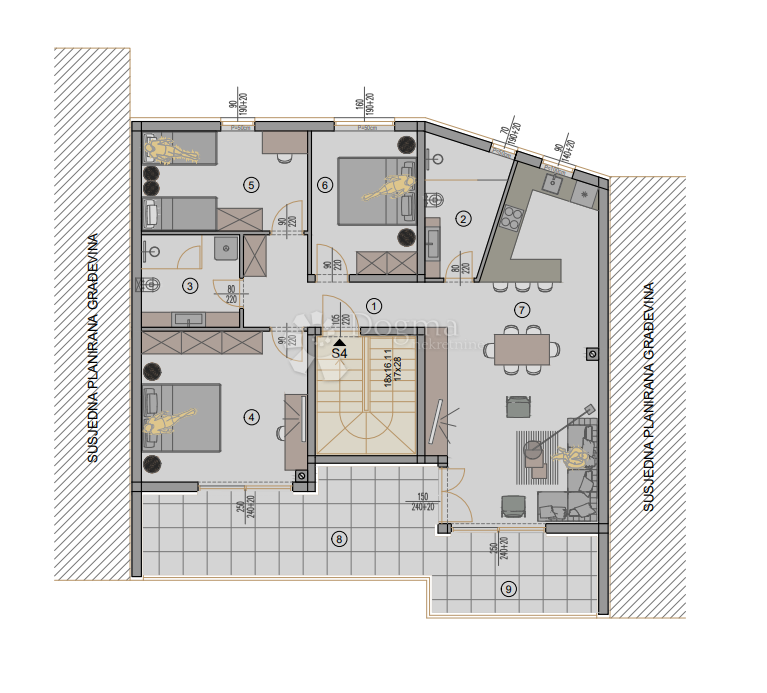 Stanovanje Centar, Pula, 77,88m2