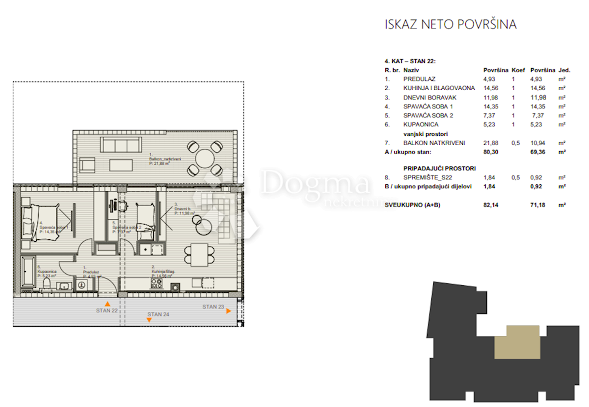 Stanovanje Centar, Varaždin, 71,18m2