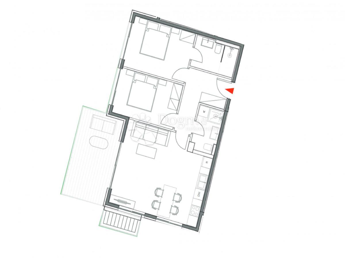 Stanovanje Umag, 77,29m2