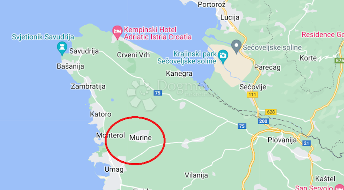 Zemljišče Murine, Umag, 8.242m2