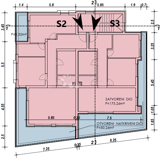 Stanovanje Privlaka, 88,85m2