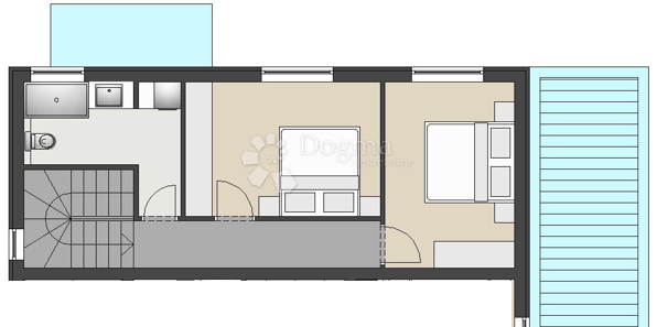 Stanovanje Mandre, Kolan, 95,50m2