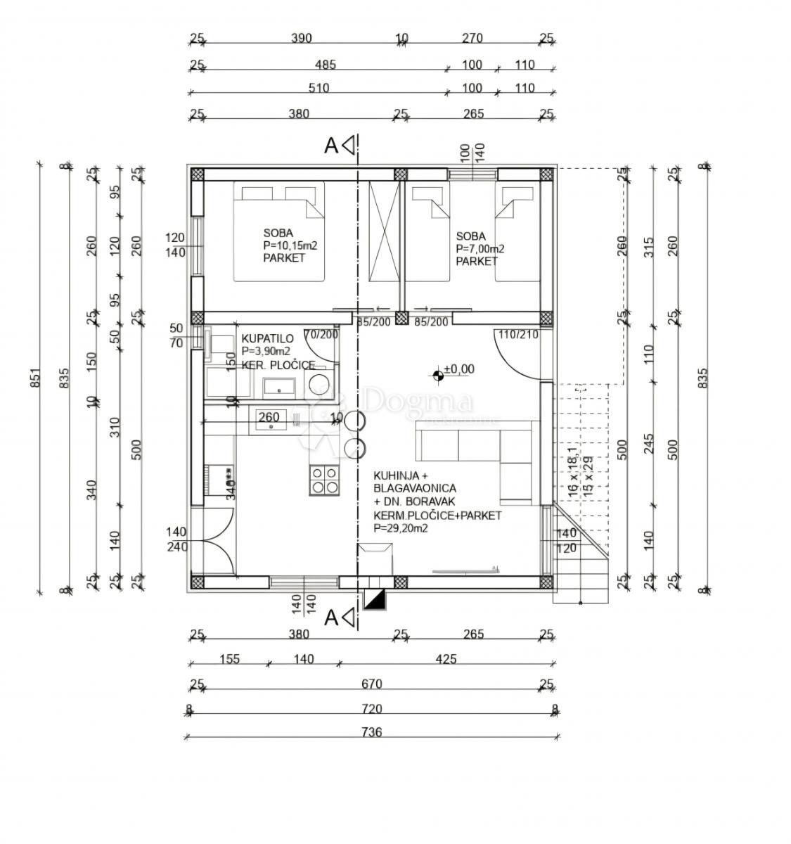 Zemljišče Vezac, Primošten, 311m2