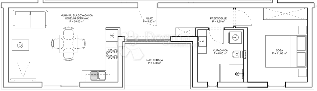 Stanovanje Plovanija, Zadar, 75,60m2