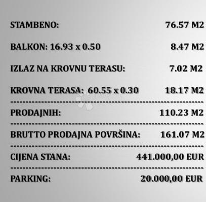 Stanovanje Kučine, Solin - Okolica, 110,23m2