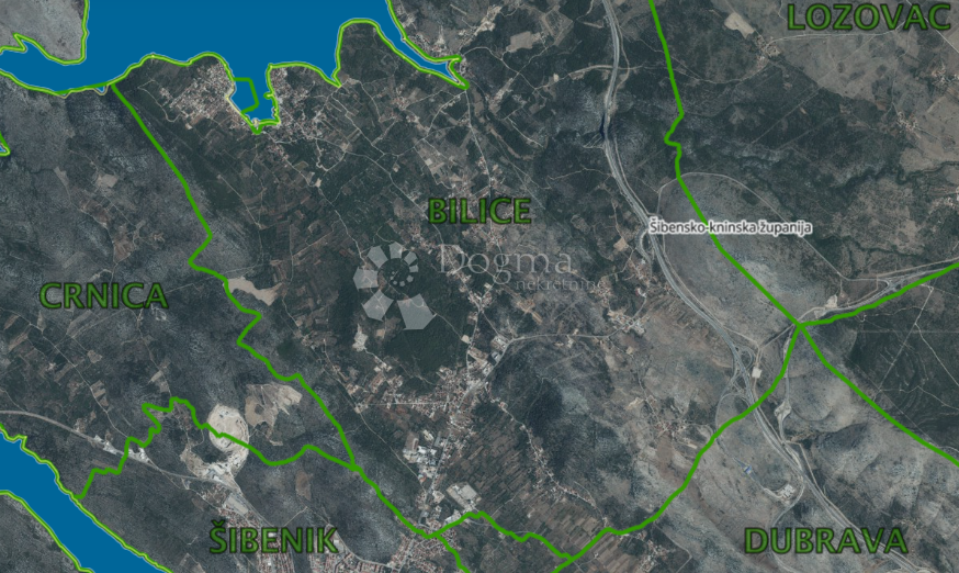 Zazidljivo zemljišče Bilice, Šibenik - Okolica, 7.248 m2