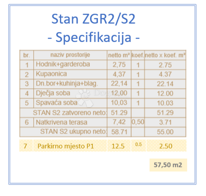 Stanovanje Veli vrh, Pula, 68,63m2