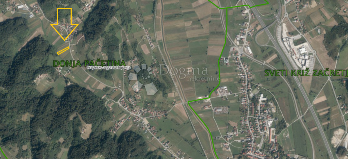 Zazidljivo zemljišče Donja Pačetina, Sveti Križ Začretje, 2.514m2