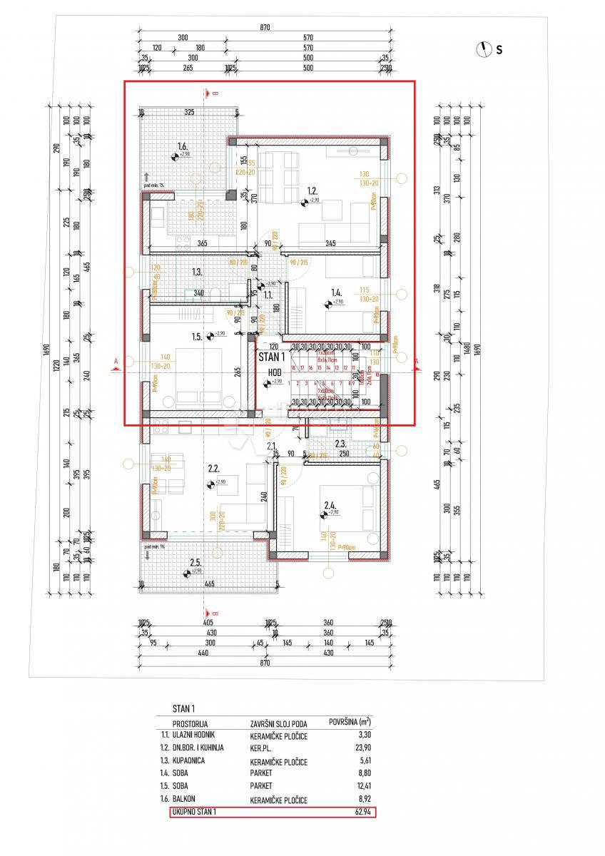 Stanovanje Grebaštica, Šibenik - Okolica, 62,94m2