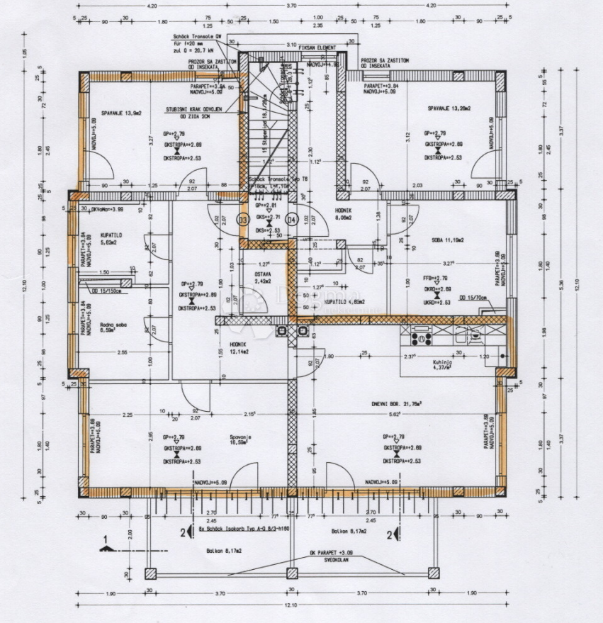Stanovanje Plovanija, Zadar, 92,28m2