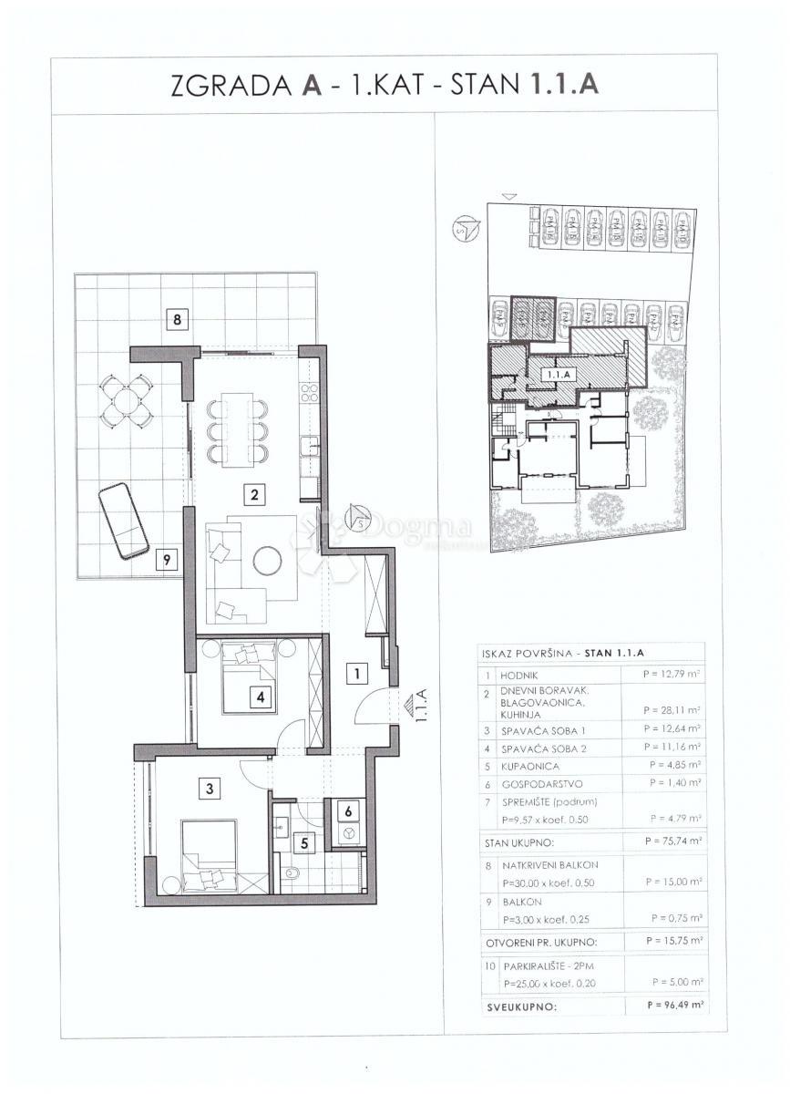 Stanovanje Vabriga, Tar-Vabriga, Vabriga, Tar, 58,18m2